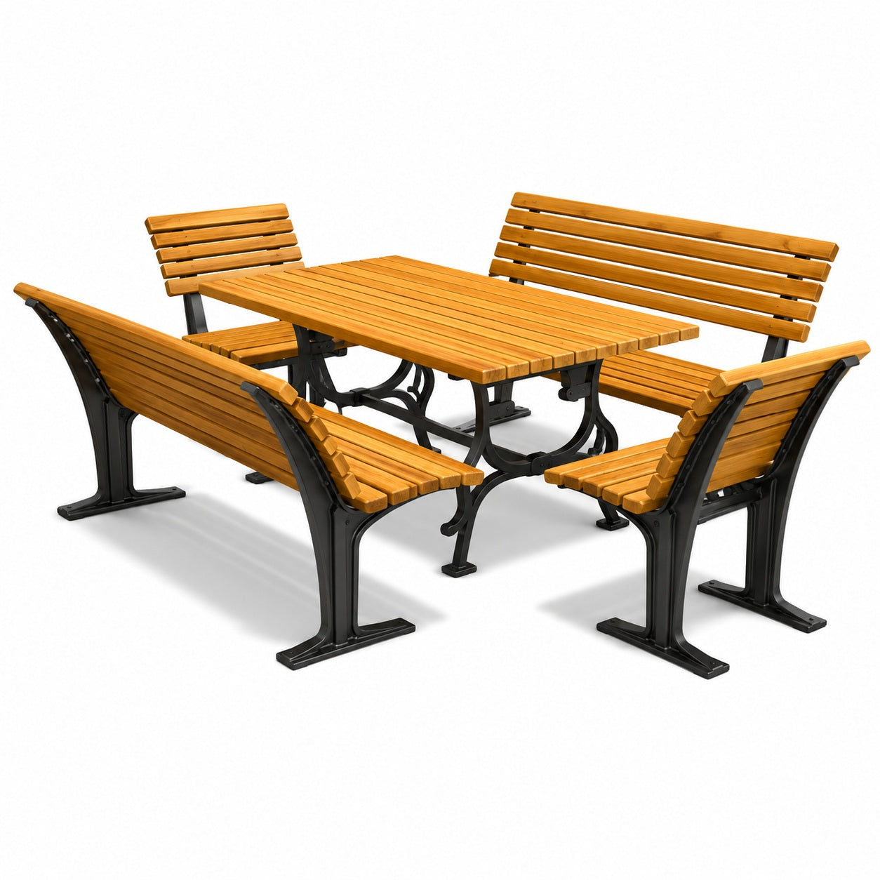 SEDORA Set tavolo con 2 panche e 2 sgabelli (PSDS020 + 2×PKDA035 + 2×PKDA035-ST)
