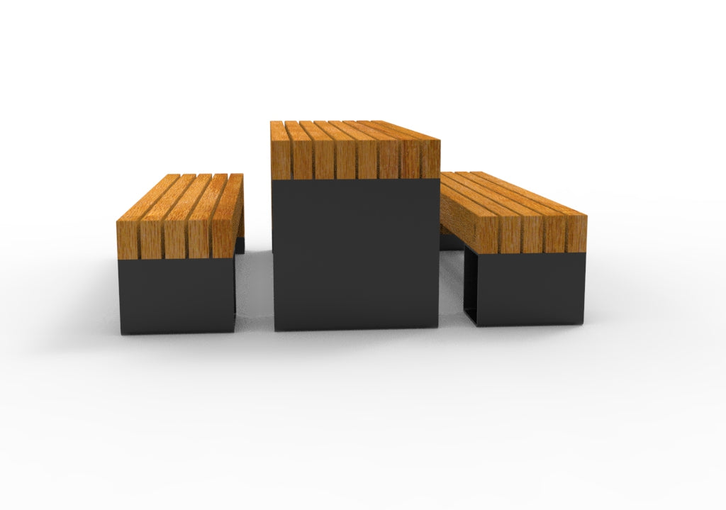 SEDORA Set tavolo con 2 panche (PSDS100 + 2×PKDS100)