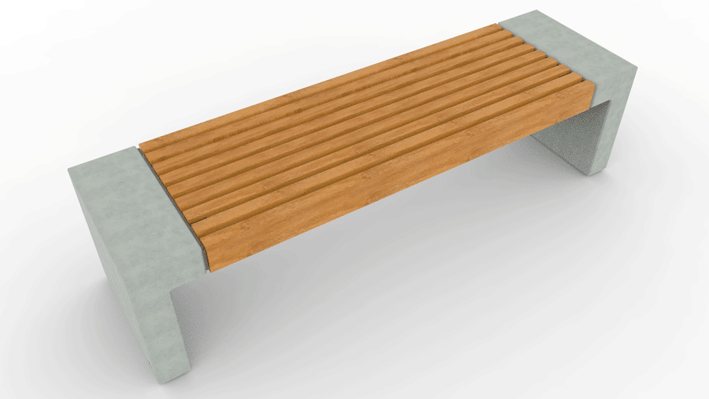SEDORA Panchina dal design materico ed essenziale (PKDB057)