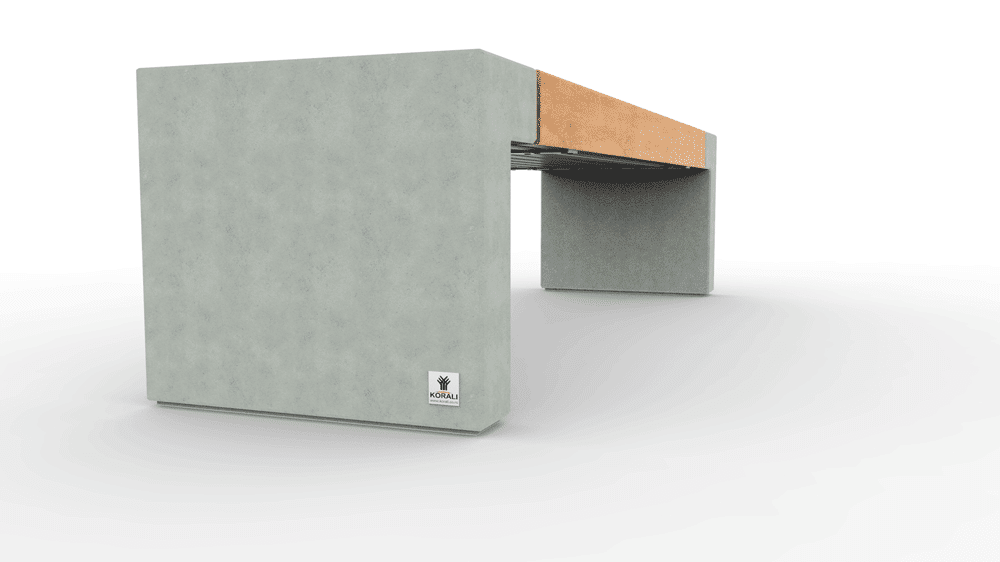 SEDORA Panchina dal design materico ed essenziale (PKDB057)