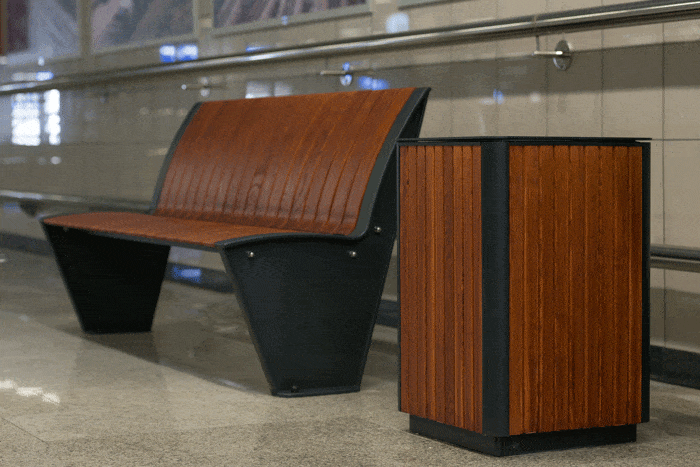 SEDORA Panchina con schienale dal design contemporaneo (PKDA016)