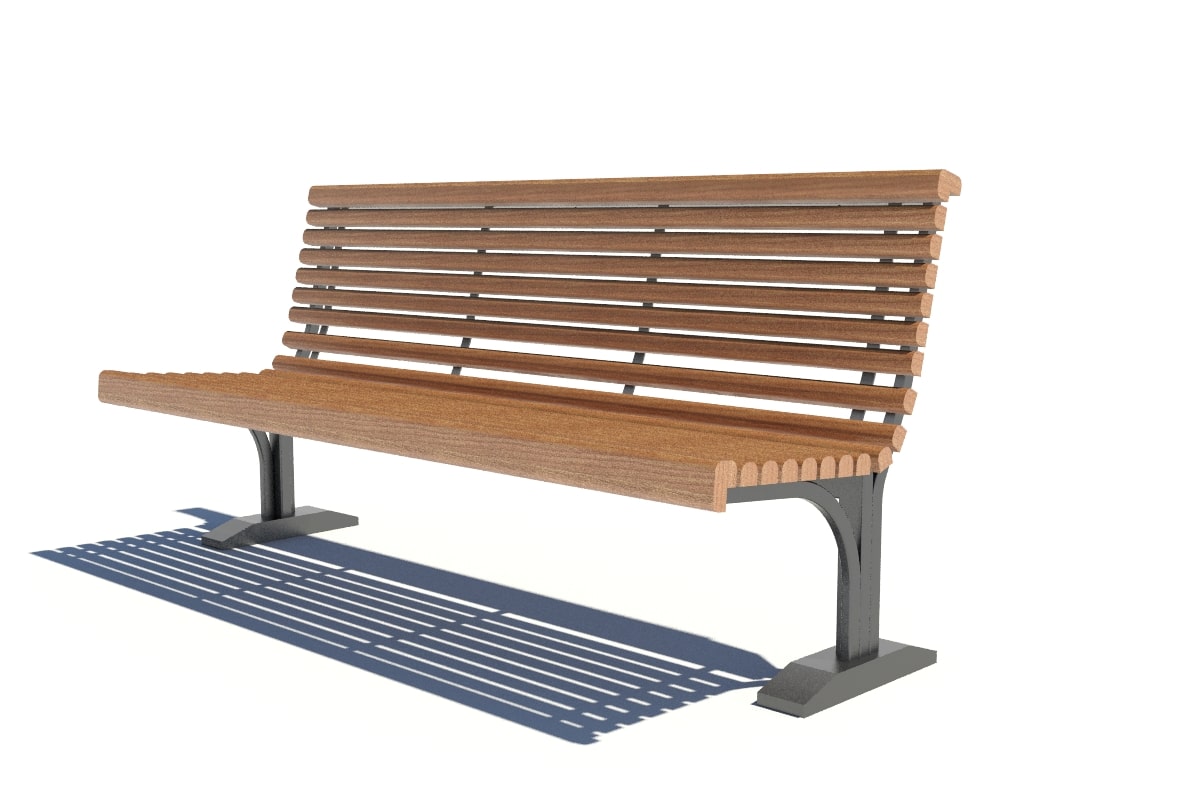 SEDORA Panchina con schienale dal design classico e intramontabile (PKDS005 Series)