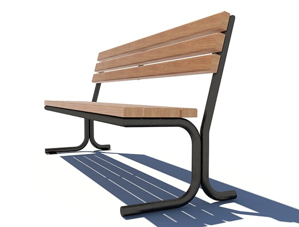 SEDORA Panchina con schienale dal design classico e senza tempo (PKDS101 Series)